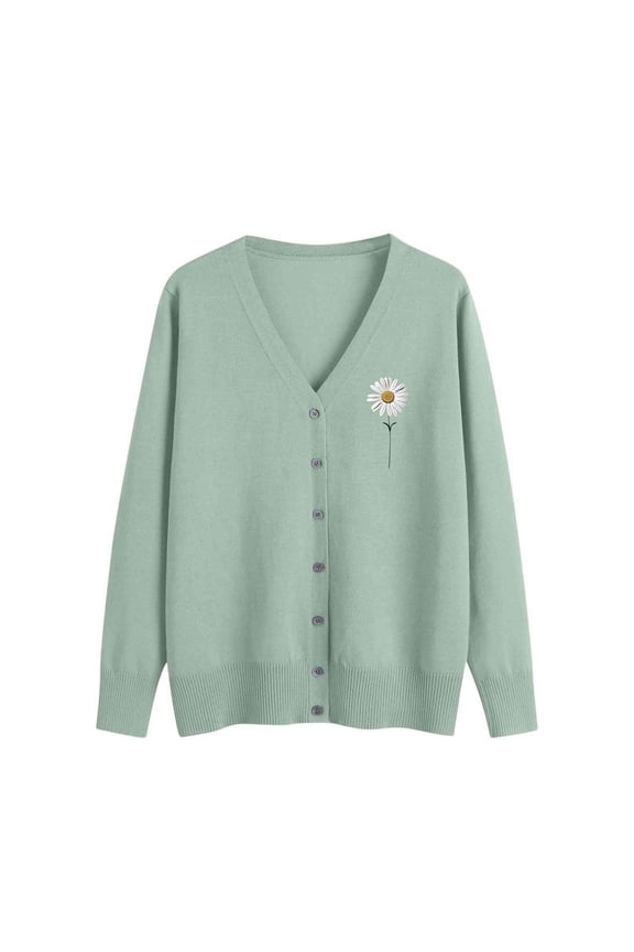 Cardigan Sweaters for Women Fall Trendy Button Down Open Front Lightweight Cardigans