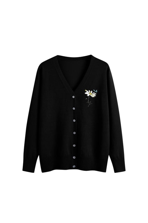 Cardigan Sweaters for Women Fall Trendy Button Down Open Front Lightweight Cardigans