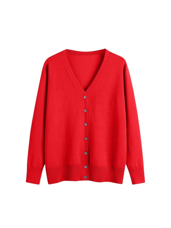 Cardigan Sweaters for Women Fall Trendy Button Down Open Front Lightweight Cardigans