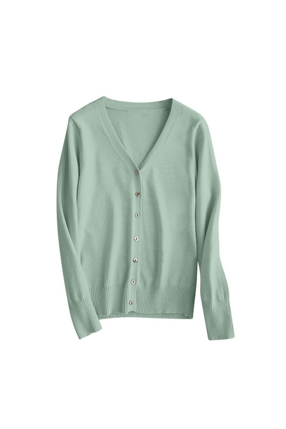 Cardigan Sweaters for Women Fall Trendy Button Down Open Front Lightweight Cardigans