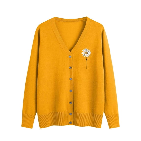 Erwazi Cardigan Sweaters for Women Fall Trendy Button Down Open Front Lightweight Cardigans