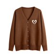 thumbnail image 1 of Erwazi Cardigan Sweaters for Women Fall Trendy Button Down Open Front Lightweight Cardigans, 1 of 5