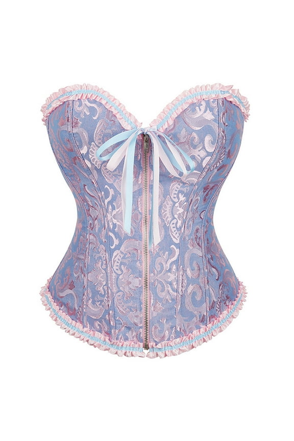 Corset Tops for Women Bustier Shapewear Lingerie Lace Waist Push Up Bodysuit Plus Size Cincher