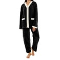 thumbnail image 1 of Erwazi Fleece Fuzzy Pajama Set for Women Button Down Winter Warm Loungewear Set with Pockets, 1 of 7
