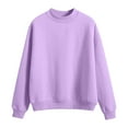 thumbnail image 1 of Erwazi Kids Boys Girls Crewneck Sweatshirt Casual Soft Warm Drop Shoulder Pullover Sweatshirts Tops Toddler and Teens Solid Color Shirts, 1 of 6