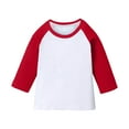 thumbnail image 1 of Erwazi Kids Boys Girls Drop Shoulder 3/4 Sleeve Shirts Toddlers Crewneck Lightweight T-Shirt Teens Athletic Pullover Shirts Tops, 1 of 5