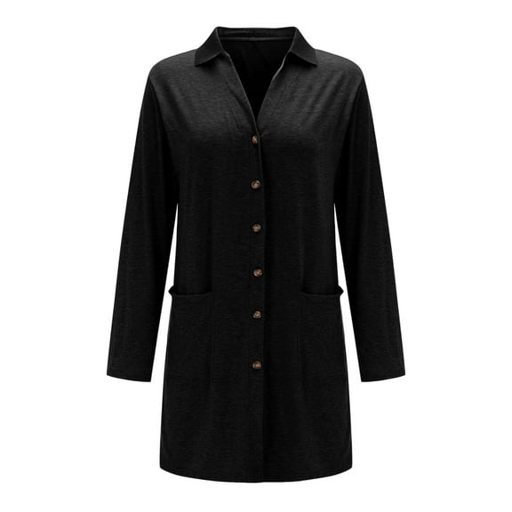 Erwazi Long Cardigans for Women Fall Trendy Button Down Open Front Lightweight Cardigan Sweaters with Pockets