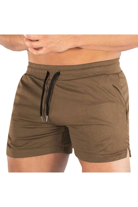 Men's Compression Training Shorts Drawstring Waist Quick Dry Breathable Lightweight Sport Running Shorts