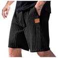 thumbnail image 1 of Erwazi Men's Shorts Elastic Waist Solid Color Casual Shorts with Pockets, M, 1 of 6