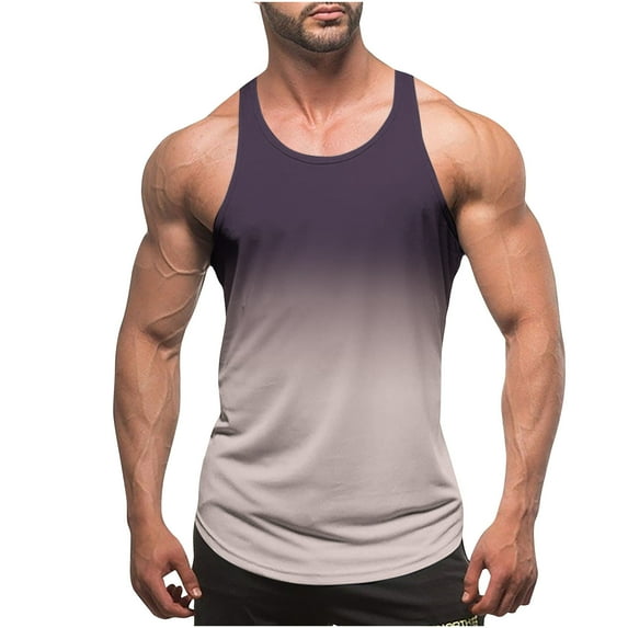 Erwazi Men's Tank Tops Summer Muscle Sleeveless Tshirts Graphic Tees Fitness Bodybuilding Tank Shirts Workout Gym Mens Tank Tops