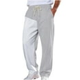 thumbnail image 1 of Erwazi Mens Athletic Pants Elastic Waist Drawstring Track Pants Fashion Slacks, 1 of 8