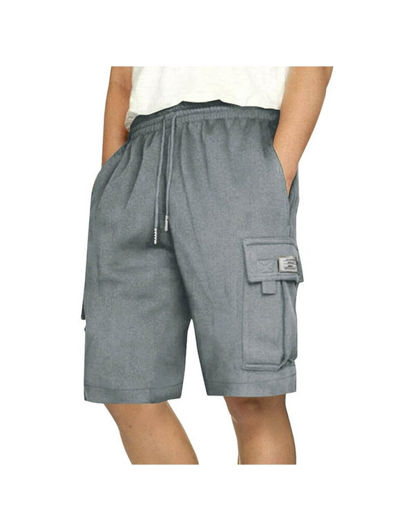 Galaxy By Harvic Menâ€™s Tech Fleece Reflective Jogger Shorts Casual Summer Lounge Gym French Terry Shorts