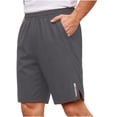 thumbnail image 1 of Erwazi Mens Shorts Elastic Wasit Drawsting Athletic Shorts with Zipper Pockets, 1 of 8