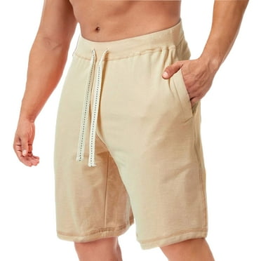 Erwazi Mens Sweat Shorts with Pockets Workout Lounge Jogger Athletic Shorts Summer Running Shorts