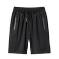 thumbnail image 1 of Erwazi Plus Size Shorts for Men Casual Elastic Waist Drawstring Athletic Shorts with Zipper Pockets, M, 1 of 4