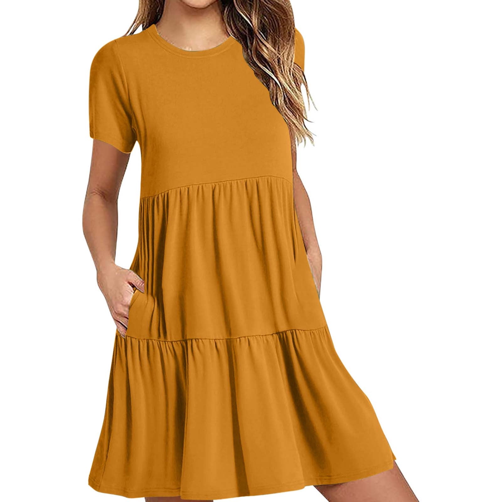 slim fit dress slacks PRETTYGARDEN Womens Long Sleeve Mini Dress Fall Crewneck Ribbed Knit S