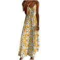 thumbnail image 1 of Erwazi Sundresses for Women Summer Beach Maxi Dress Sleeveless Spaghetti Strap Casual Loose Dresses Boho Vintage Flowy Long Dress, 1 of 5