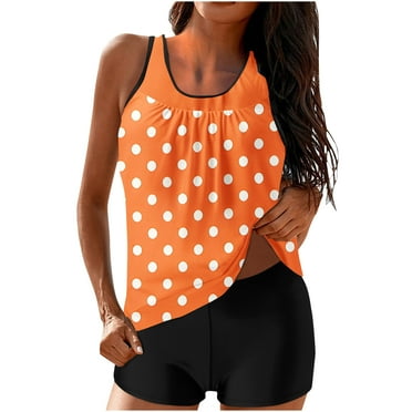 Erwazi Tankini Swimsuits for Women 2 Piece Bathing Suits Tops with Boyshorts Modest Loose Fit Athletic Swimwear