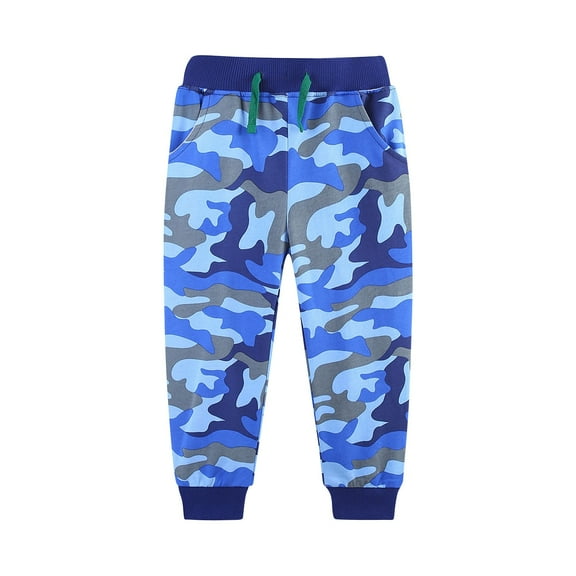 Erwazi Toddler Boys Cotton Active Jogger Sweatpants Kids Casual Athletic Camouflage Pocket Pull On Pants