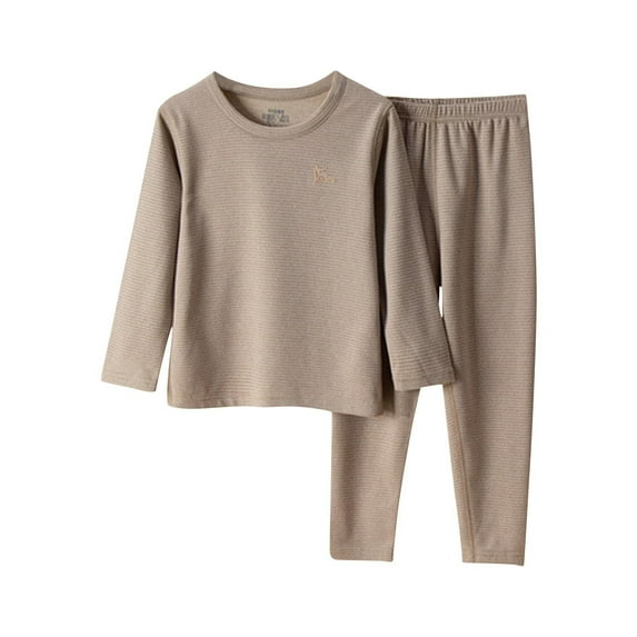 Erwazi Toddler Boys Girls Pajama Set Kids Soft Long Sleeve Matching Sleepwear Set Tops+Pants Outfits Sleepwear