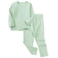 thumbnail image 1 of Erwazi Toddler Kids Outfits Long Sleeve Tops and Pants Baby Boys Girls Outfit Set 9M-9 Years, 1 of 6