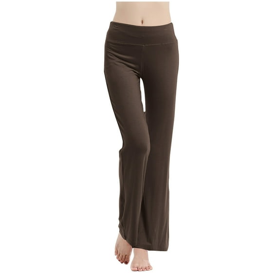 Erwazi Wide Leg Yoga Pants for Women Loose Comfy Flare Sweatpants High Waist Stretch Pants