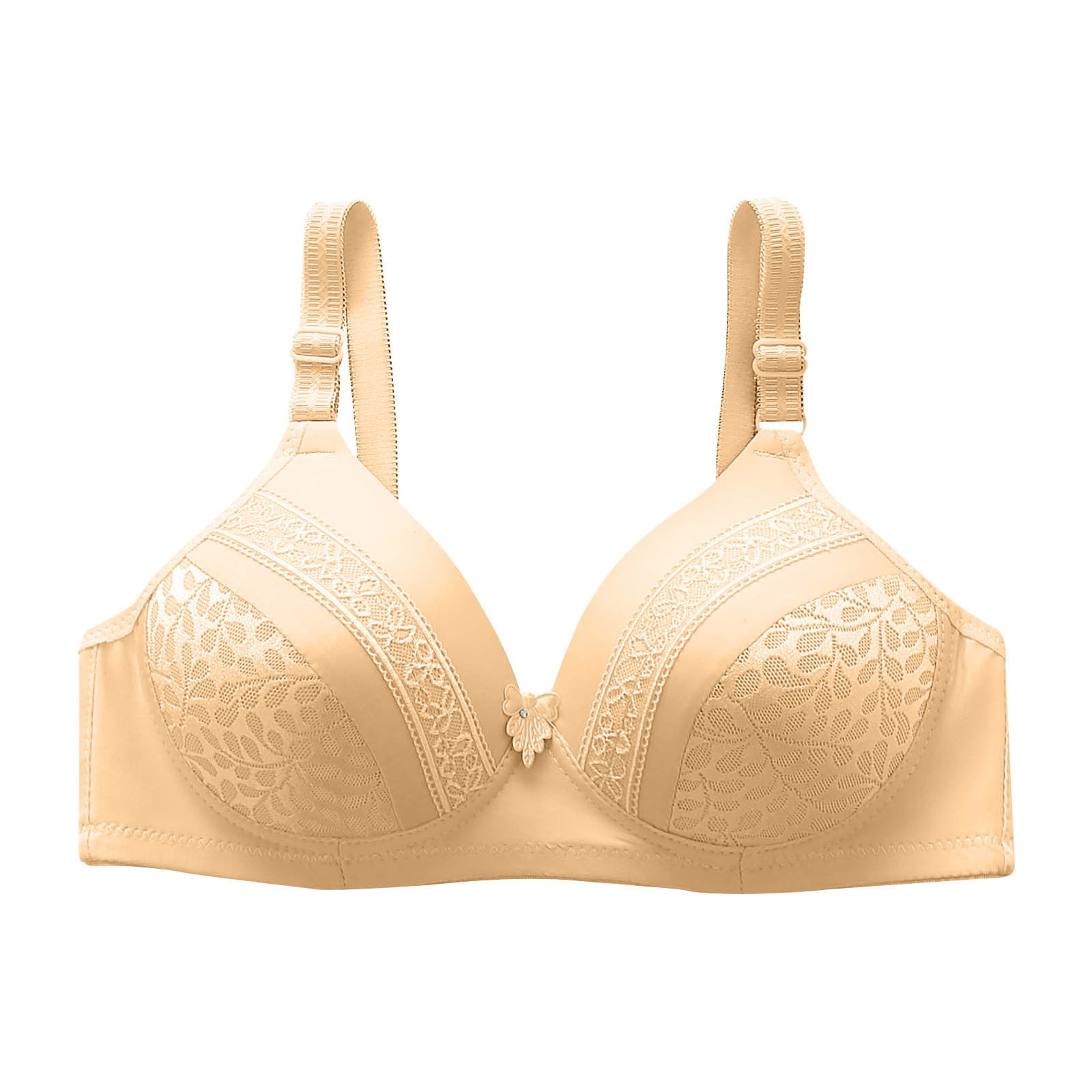 Erwazi Wireless Bras for Women Comfort Push Up T-shirt Bras Full Figure ...