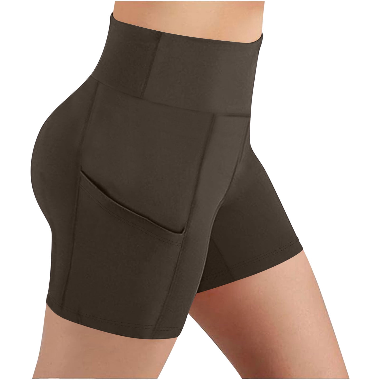 Short Biker Taille Haute Beyond Yoga – Camo – Femme – Taille XL – Athlétique Yoga