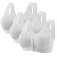 thumbnail image 1 of Erwazi Women's 3PC Everday Bra Set for Women Wireless Front Closure Bra Underwear Sets, 1 of 4