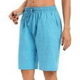 thumbnail image 1 of 50% Off Clearance Erwazi Women's Bermuda Shorts Drawstring Summer Running Gym Workout Long Shorts for Women Lounge Walking Athletic, 1 of 8