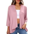 thumbnail image 1 of Erwazi Women's Cardigans Lightweight Casual 3/4 Sleeve Fall Trendy Open Front Cardigan, 1 of 6