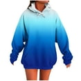 thumbnail image 1 of Erwazi Women's Oversized Pullover Hoodies Gradient Printed Hooded Sweatshirt Casual Trendy Hoodie with Pockets, 1 of 5