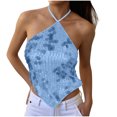 thumbnail image 1 of Erwazi Women's Sequin Halter Cami Backless Tie Closure Cropped Night Fall Trendy Party Tank Top, 1 of 5