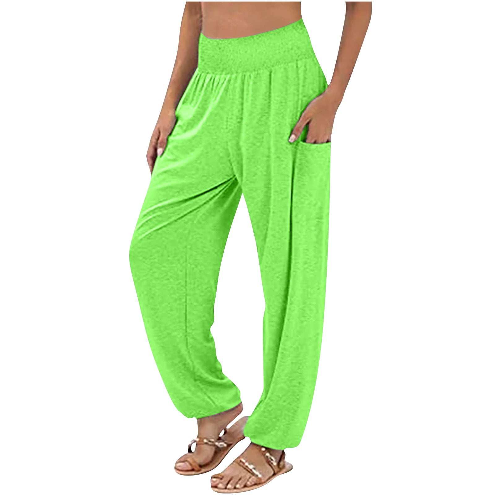 Erwazi Women's Yoga Joggers Cozy Sweatpants with Pockets Casual Loose
