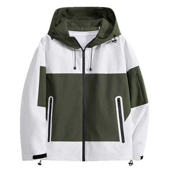 Erwazi Womens Athletic Jackets Active Outdoor Hiking Jacket Zipper Waterproof Coat with Pockets