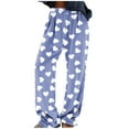 thumbnail image 1 of Erwazi Womens Fuzzy Pajama Pants Valentines Print Fluffy Elastic Loungewear Pant, 1 of 6