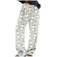 thumbnail image 1 of Erwazi Womens Fuzzy Pajama Pants Valentines Print Fluffy Elastic Loungewear Pant, 1 of 6