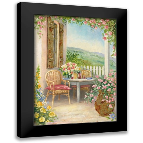 Erwin, Eric 11x14 Black Modern Framed Museum Art Print Titled - Veranda I