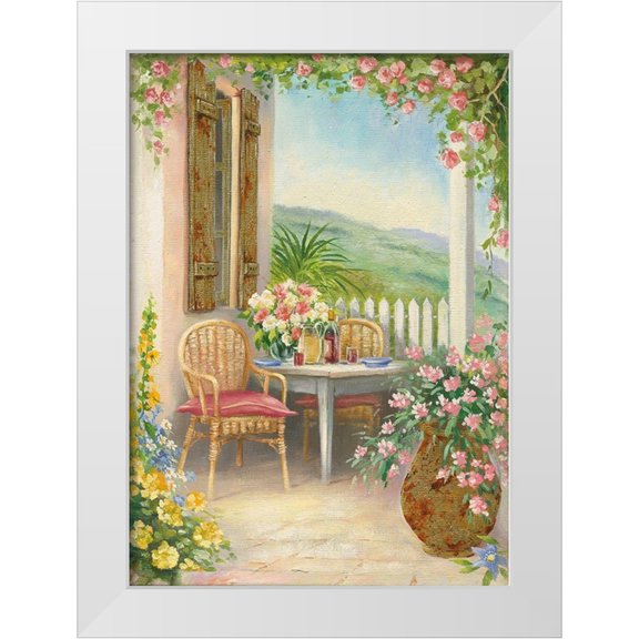 Erwin, Eric 11x14 White Modern Wood Framed Museum Art Print Titled - Veranda I
