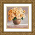 thumbnail image 1 of Erwin, Eric 15x15 Gold Ornate Wood Framed with Double Matting Museum Art Print Titled - Bouquet in yellow, 1 of 4