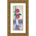 thumbnail image 1 of Erwin, Eric 8x14 Gold Ornate Wood Framed with Double Matting Museum Art Print Titled - Shadows of Summer, 1 of 4