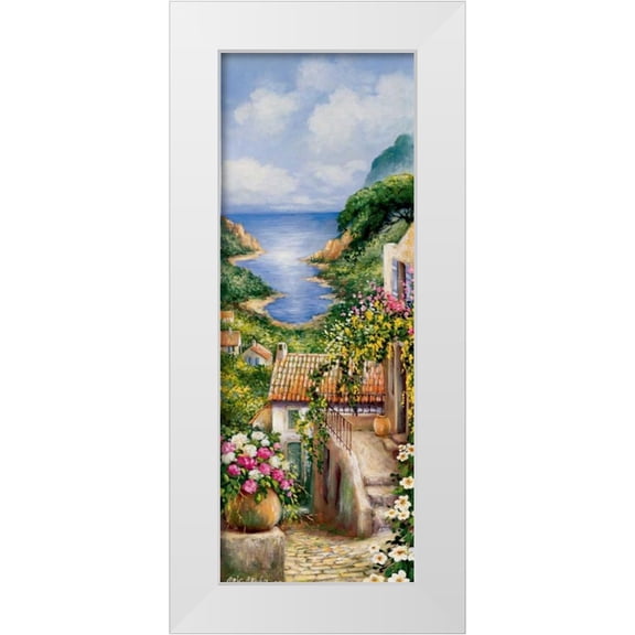 Erwin, Eric 8x14 White Modern Wood Framed Museum Art Print Titled - Ramatuelle II