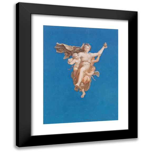Erwin Speckter 11x14 Black Modern Framed Museum Art Print Titled - Psyche is Carried to Mount Olympus (ca.1830-1834)
