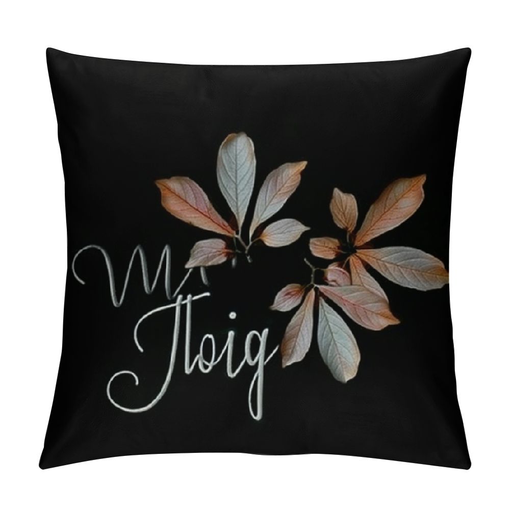 Erxjss Pumpkin Throw Pillow Covers Farmhouse Autumn Fall Decor Black