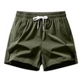 thumbnail image 1 of Eryao Big and Tall Athletic Shorts for Men 5 Inch Lightweight Drawstring Gym Workout Shorts with Pockets,Army Green,XXXXL, 1 of 2