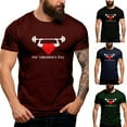 thumbnail image 1 of Eryao Big and Tall Funny Valentine's T Shirt Men's Short Sleeve Love Heart Printed Crewneck Graphic Tees,Wine,L, 1 of 7