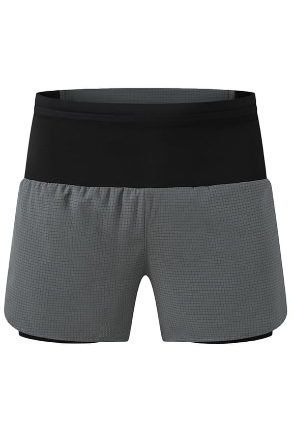 Elastic Waist 3 Inch Gym Shorts for Men Seamless Liner Quick Dry Fitness Training Shorts with Zipper Pocket,Green,M