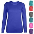 thumbnail image 1 of Eryao Long Sleeve Tee Shirts for Women Plus Size Crew Neck Classic Solid Color Tunic Tops 2024 Womens Fall Comfy Breathable Daily Loungewear T-Shirt People Free Prime,Hot Pink,S, 1 of 4