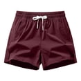 thumbnail image 1 of Eryao Men's Athletic Workout Shorts 5 Inch Inseam Quick Dry with Pockets Elastic Waist Drawstring Shorts,Wine,M, 1 of 2
