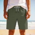 thumbnail image 1 of Eryao Men's Travel Casual Shorts Drawstring Waist Lightweight Breathable Summer Beach Vacation Shorts with Pockets,Beige,L, 1 of 6
